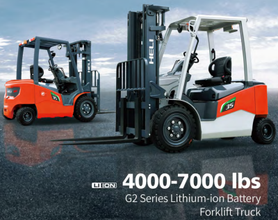 G2 Series - 4 wheel, Pneumatic Electric Forklift 4,000-7000 lbs.