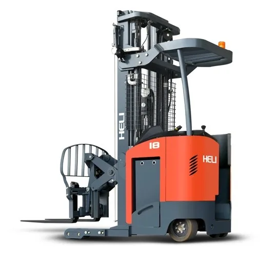Narrow aisle forklifts for high-density warehouse storage